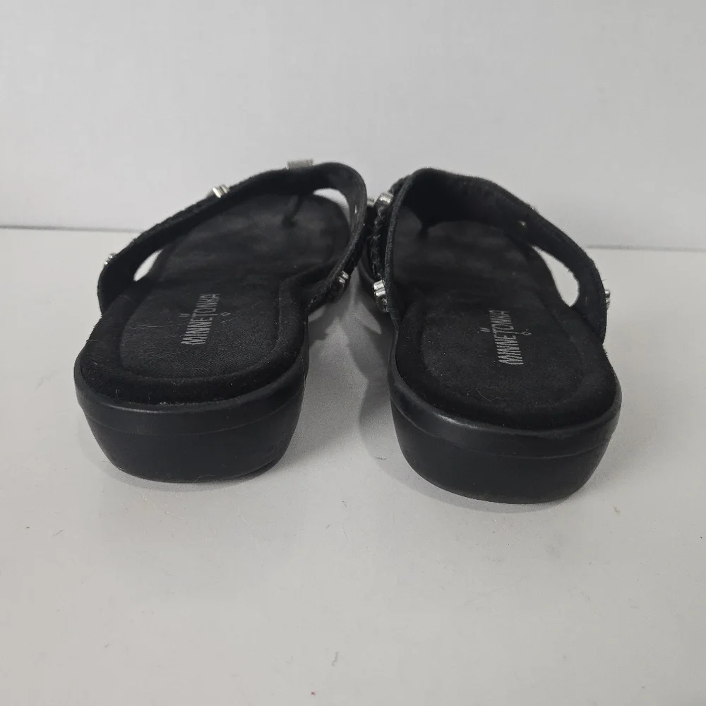 Minnetonka Southwest Black Sandals